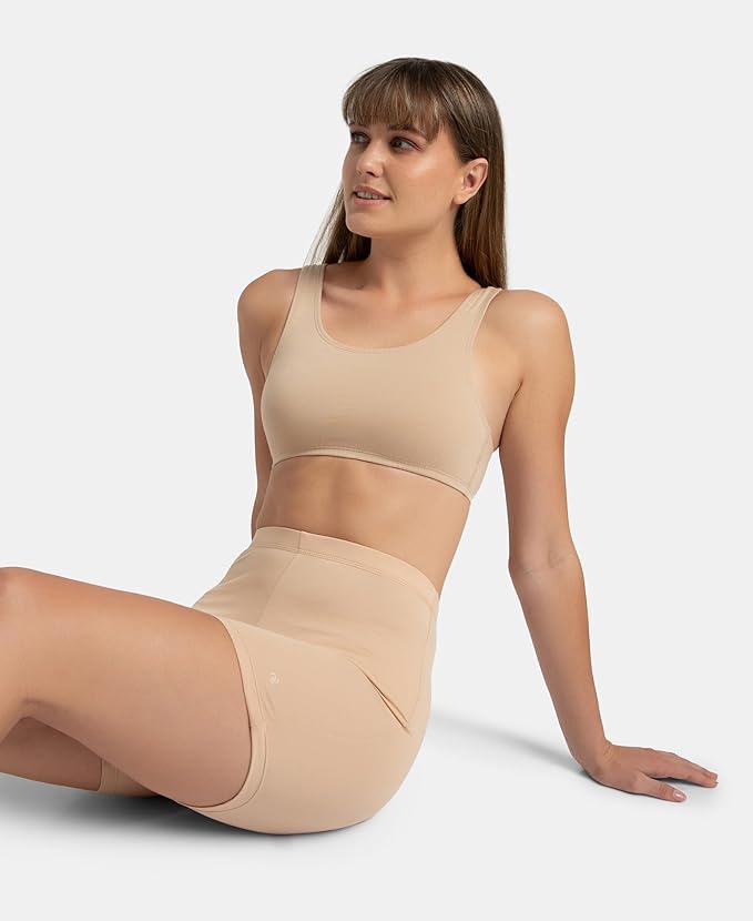Jockey 1582 Women’s Cotton Stretch Slip-On Crop Top – Stay Fresh Comfort